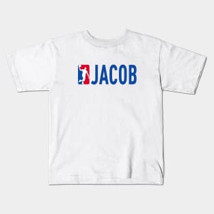 Jacob NBA Basketball Custom Player Your Name T-Shirt Kids T-Shirt